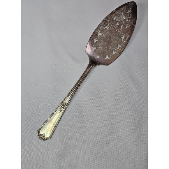Vintage Simeon L. & George H. Rogers A1 Silverplate Pie Server Ornate Handle - Picture 12 of 13